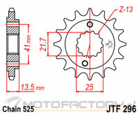 Zębatka JT Sprockets JTF296,15 - przednia 15 zębów