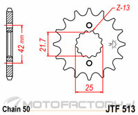 Zębatka JT Sprockets JTF513,15 - przednia 15 zębów