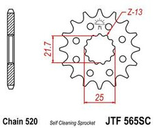Zębatka JT Sprockets JTF565,15 - przednia 15 zębów
