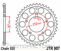 Zębatka JT Sprockets JTR807,44 - tylna 44 zęby