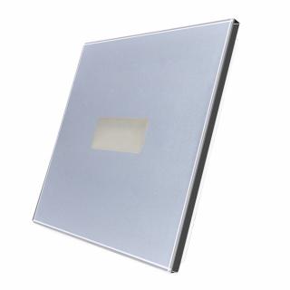 Oświetlenie schodowe LED szklane srebrny 3000K ciepła WELAIK ®