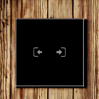 Panel szklany kurtyna elektryczna QUADA czarny WELAIK ®