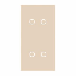 Panel szklany PIONOWY podwójny + podwójny QUADA ivory WELAIK ®