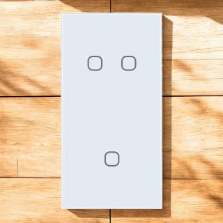 Panel szklany PIONOWY podwójny + pojedynczy QUADA biały WELAIK ®