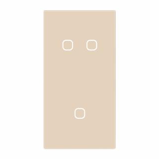 Panel szklany PIONOWY podwójny + pojedynczy QUADA ivory WELAIK ®