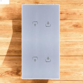 Panel szklany PIONOWY roleta + roleta QUADA srebrny WELAIK ®