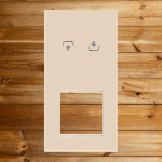 Panel szklany PIONOWY roleta z miejscem na gniazdo QUADA ivory WELAIK ®