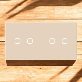 Panel szklany podwójny + podwójny QUADA ivory WELAIK ®