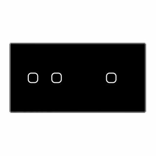 Panel szklany podwójny + pojedynczy QUADA czarny WELAIK ®