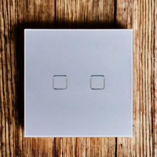 Panel szklany podwójny QUADA srebrny WELAIK®