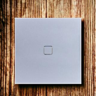 Panel szklany pojedynczy QUADA srebrny WELAIK ®