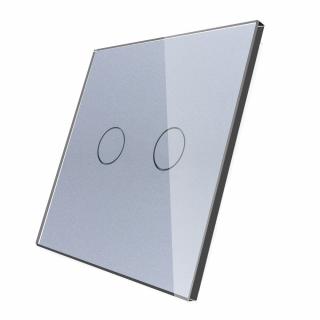 Podwójny srebrny panel szklany P2-15 WELAIK ®