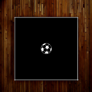 WELAIK ® panel szklany czarny piktogram piłka