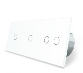 Włącznik dotykowy 1+1+2 zestaw kolor biały WELAIK ®