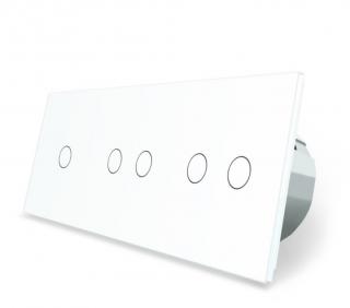 Włącznik dotykowy 1+2+2 zestaw kolor biały WELAIK ®