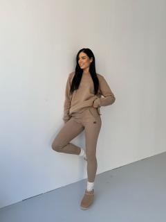 Bluza bezowa do leginsów bluza ocieplana