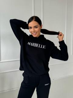 Bluza czarna z kapturem MARBELLE