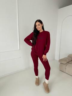 Bluza wino do leginsów