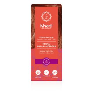 Naturalna indyjska henna - Amlą i Jatrophą - 100g - Khadi