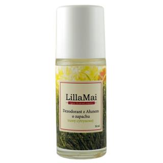 Naturalny Dezodorant z Ałunem o Zapachu Trawy Cytrynowej - 50 ml - LillaMai