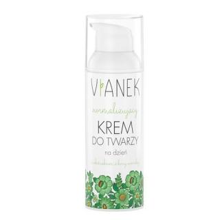 Normalizujący krem do twarzy na dzień - do cery tłustej - 50ml - Vianek