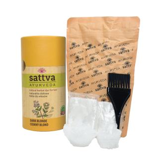 Roślinna Henna do włosów - Ciemny Blond - 150g - Sattva