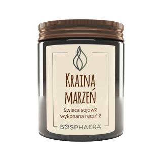 Sojowa świeca zapachowa - Kraina Marzeń - 190g - Bosphaera
