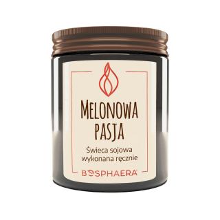 Sojowa świeca zapachowa - Melonowa Pasja - 190g - Bosphaera