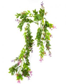 Gałązka wisząca trawa kwitnąca Lilac 70 cm