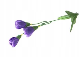 Krokus gałązka Violet sztuczne kwiaty jak żywe