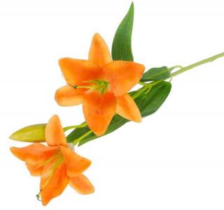 Lilia gałązka Orange Sztuczne kwiaty