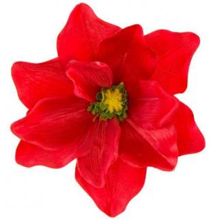 Magnolia DUŻA główka kwiat Red sztuczne kwiaty
