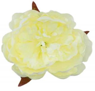 Peonia tafta główka Cream sztuczne kwiaty jak żywe