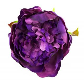 Peonia tafta główka Purple Violet sztuczne kwiaty jak żywe