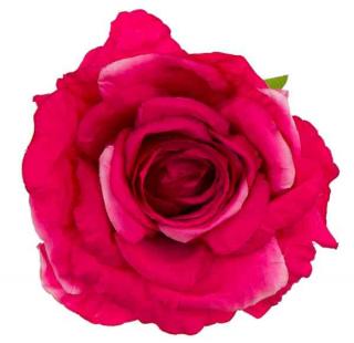 Róża satynowa główka Dk.Pink  16 cm