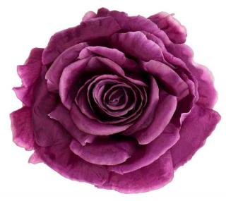 Róża satynowa główka Dk.Purple  16 cm