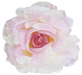 Róża satynowa główka Lt.Pink edge  16 cm