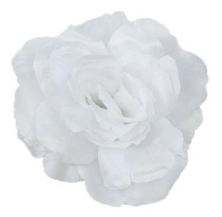 Róża  satynowa główka White 13 cm