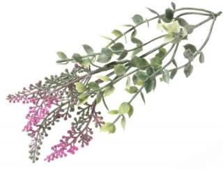 Wrzos gałązka ozdobna do bukietów Purple/Green sztuczne kwiaty jak żywe