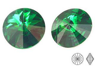 1122 Swarovski Rivoli Chaton 12mm Emerald