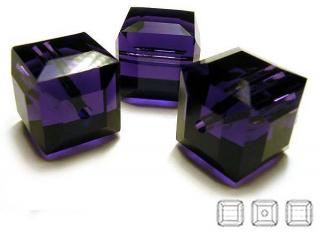 5601 Swarovski Cube 8mm Purple Velvet