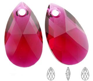 6106 Swarovski Pear Shape 22mm Ruby