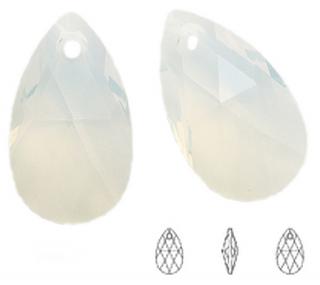 6106 Swarovski Pear Shape 22mm White Opal