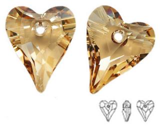 6240 Swarovski Wild Heart 17mm Golden Shadow