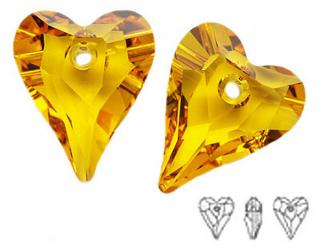 6240 Swarovski Wild Heart 17mm Sunflower