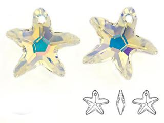 6721 Swarovski Starfish 16mm Crystal AB