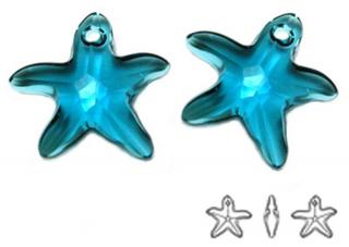 6721 Swarovski Starfish 16mm Indicolite