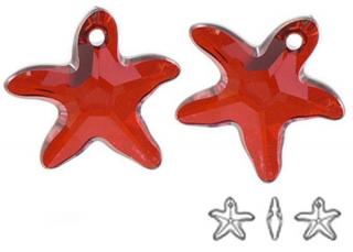 6721 Swarovski Starfish 16mm Red Magma