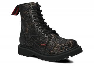 Glany SHARK NAGABA 8H czarny welur skórzany N-008L-GBCZ-05XX-0