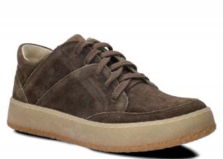 Półbut NAGABA 012 brąz welur wax skórzany N-0120-KPBB-05WX-0